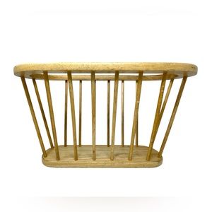 Vintage Wood Magazine Rack Holder 70s 80s
